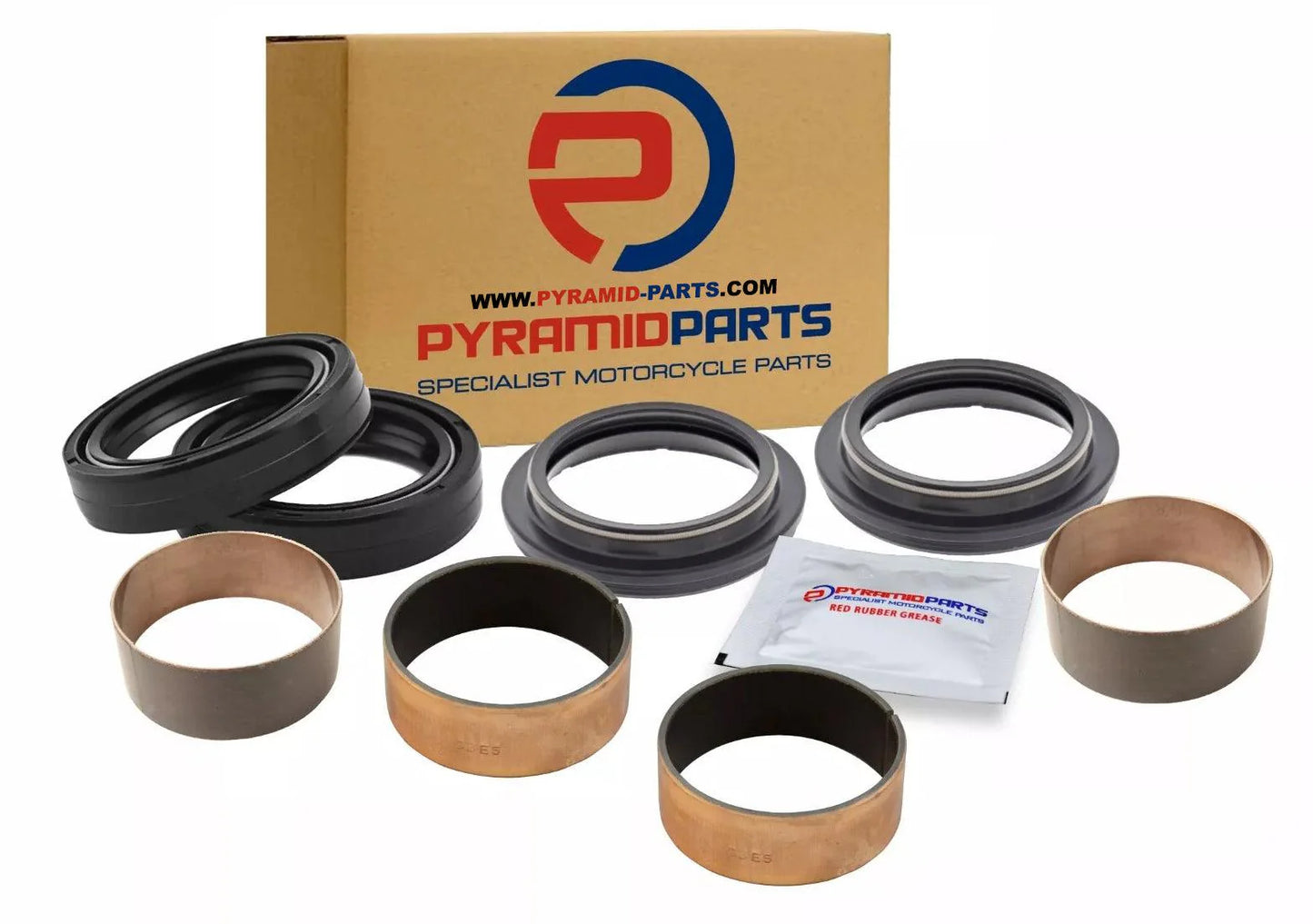 APRILIA ETV 1000 Caponord 02-09 50mm Fork Seals Dust Seals Bushes Suspension Kit
